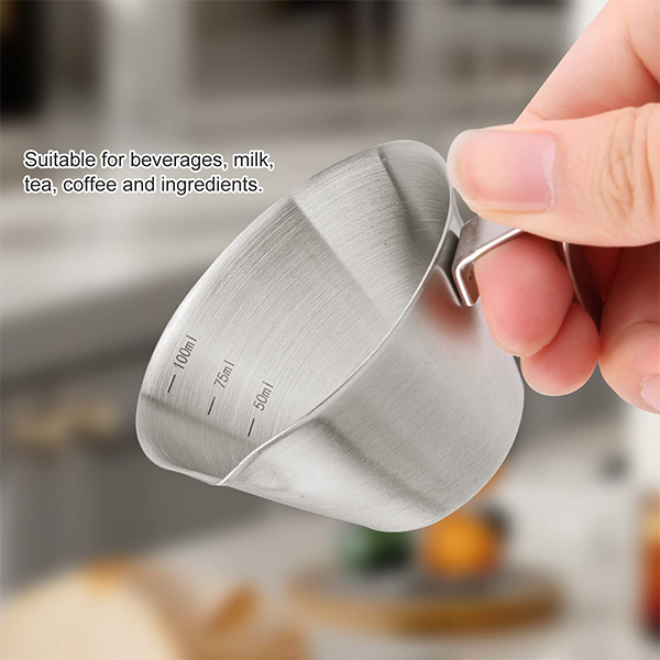 Stainless Steel Espresso Measuring Cup 100ml
