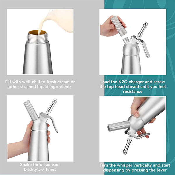 Aluminum Whipped Cream Dispenser