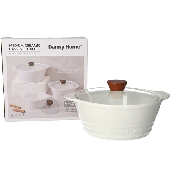 Danny Home Ceramic Casserole Soup Pot