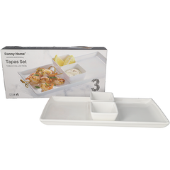 Danny Home Serving Platter & Dipping Bowls Set
