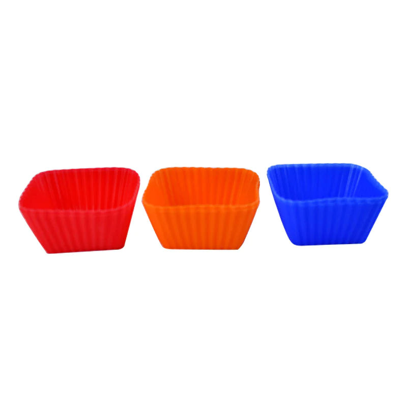 Silicone Square Muffin Baking Mold