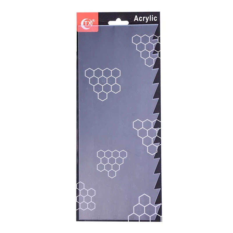 Acrylic Double Sided Cake Decorating Comb