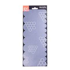Acrylic Double Sided, Cake Decorating Comb