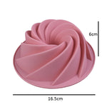 Spiral Shape Silicone Bundt Mold 16.5cm