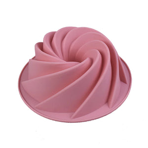 Spiral Shape Silicone Bundt Mold 19cm