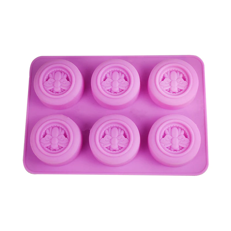 Round Shape Honey Bee Silicone Mold