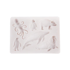 Whale Walrus Octopus Penguin Polar Bear Silicone Mold