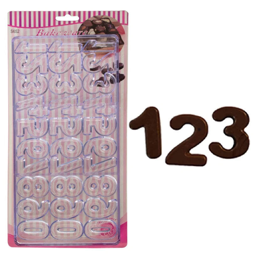 Acrylic Numbers Chocolate & Candy Mold