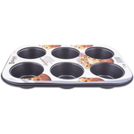 Elegant Non-Stick 6 Cavity Muffin Pan