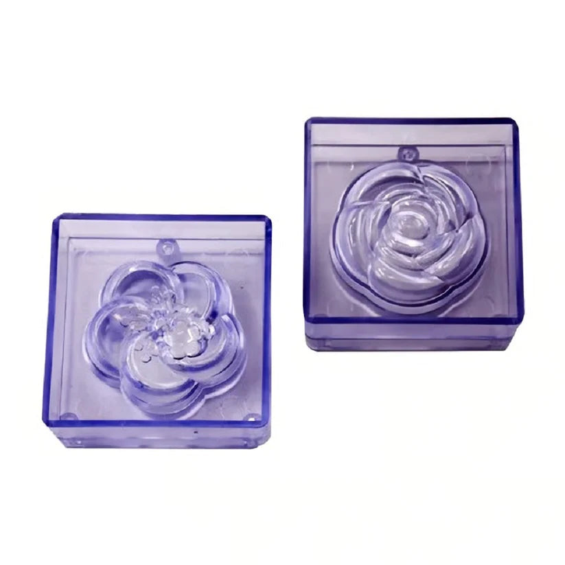 Acrylic Flower Chocolate Mold 2Pcs Set