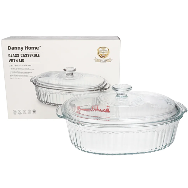 Danny Home Borosilicate Glass Casserole Pot