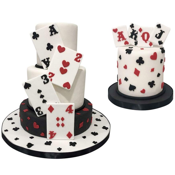 Poker Cards Embossing Cake Mold DIY Cookie Cutter