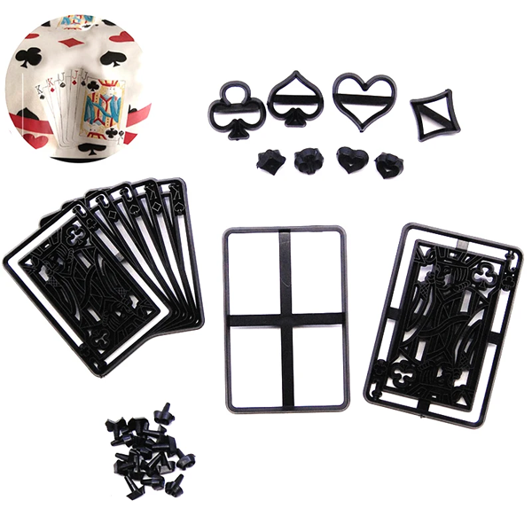Poker Cards Embossing Cake Mold DIY Cookie Cutter