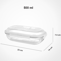 Limon Oval Glass Serving & Storage Container