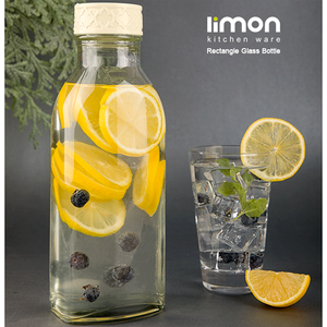 Limon Glass Bottle With Plastic