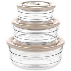 Limon Round Glass Container Set