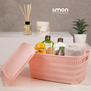 Limon Bamboo Basket With Lid