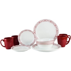 Corelle 16pc Dinner Set - Red Trellis
