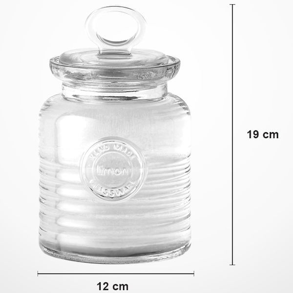 Buy rustic glass jar size 4 .1954 at best price in Pakistan | Limon Kitchen  Ware