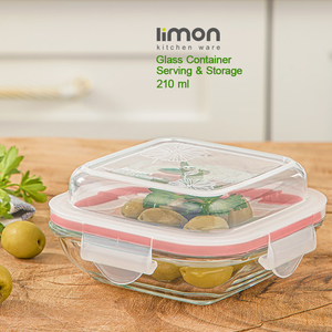 Limon Glass Container Set Serving Storage