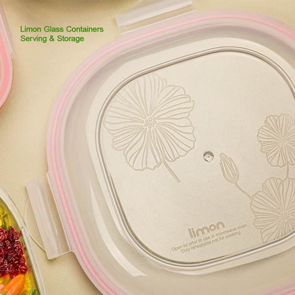 Limon Glass Container Set Serving Storage
