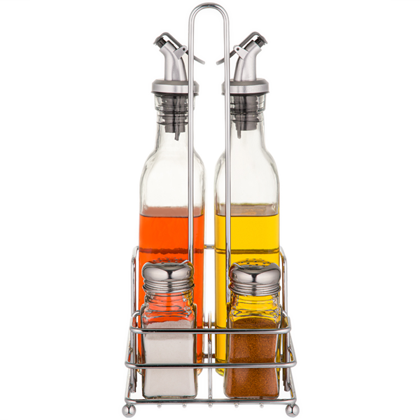 Limon Glass Sauce 4 Pcs Set With Stand