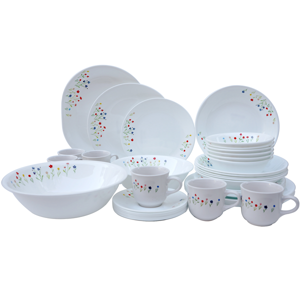 Corelle Essential Series 40pc Dinnerware Set - Flower Hill