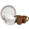 Corelle 3 Person Dinner Set - Woodland Brown