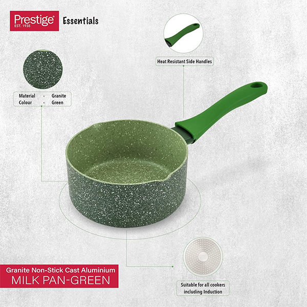 Prestige Essentials Granite Milk Pan