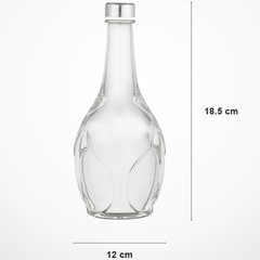 Limon Glass Bottle With Steel Lid