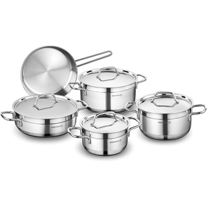 Korkmaz Stainless Steel Cookware 9pcs Set