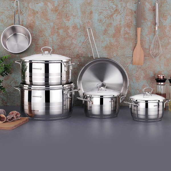 Korkmaz Stainless Steel Cookware Set