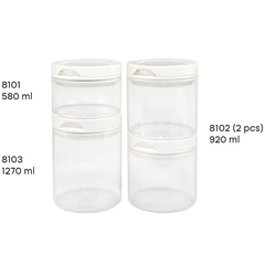 Acrylic Airtight Canister 4 Pcs Set