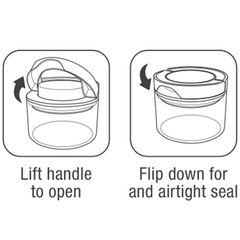 Acrylic Airtight Canister 4 Pcs Set