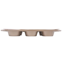 Elegant Non-stick 6 Cavity Muffin Tray