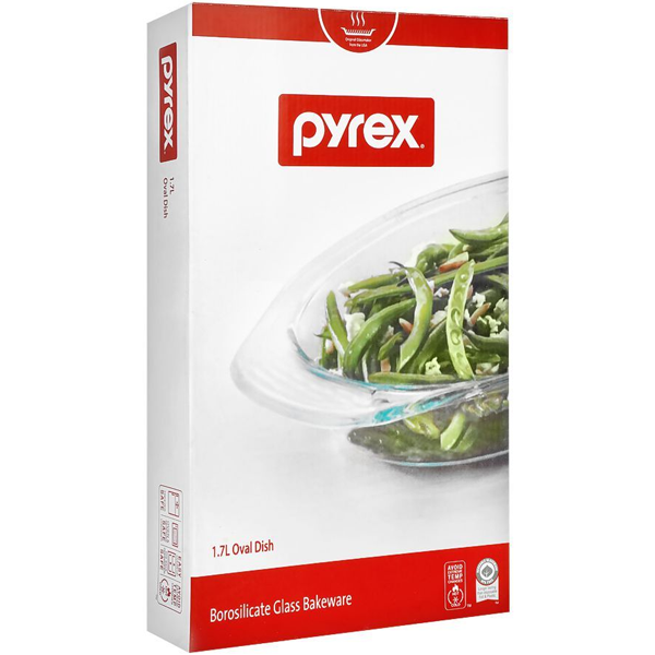 Pyrex Oval Dish Borosilicate Glass