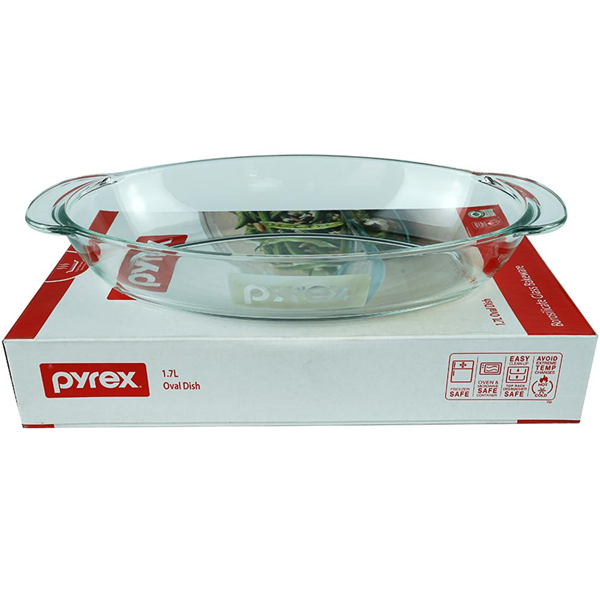 Pyrex Oval Dish Borosilicate Glass – Bakeware.pk