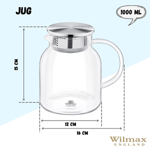 Wilmax Glass Jug 1000ml