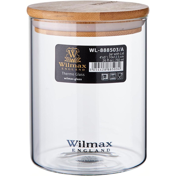 Wilmax Thermo Glass Jar with Lid