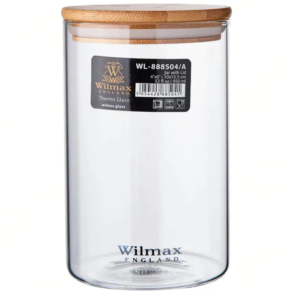 Wilmax Thermo Glass Jar With Lid