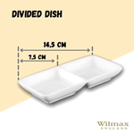 Wilmax Fine Porcelain Divided Dish