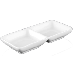 Wilmax Fine Porcelain Divided Dish