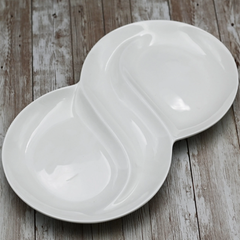 Wilmax Fine Porcelain Divided Dish