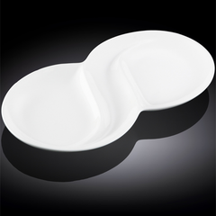 Wilmax Fine Porcelain Divided Dish