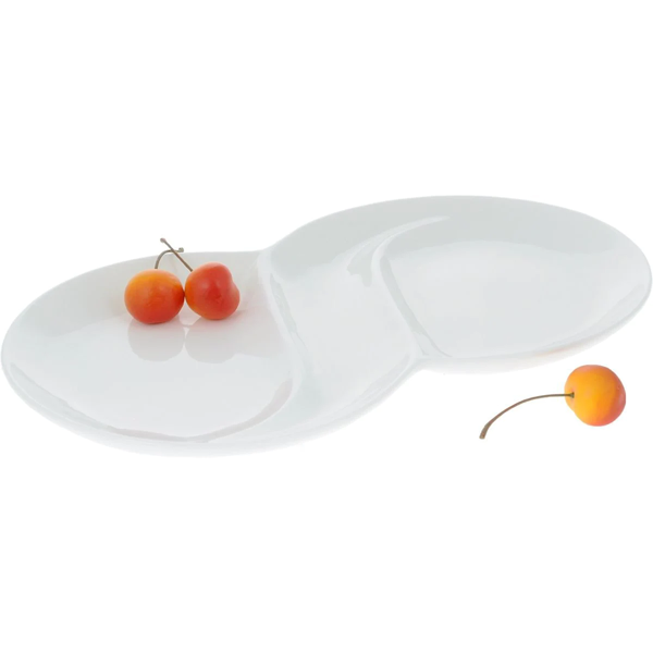 Wilmax Fine Porcelain Divided Dish