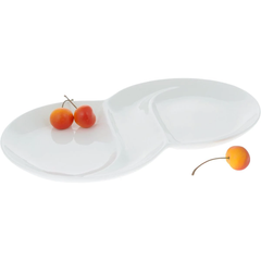 Wilmax Fine Porcelain Divided Dish