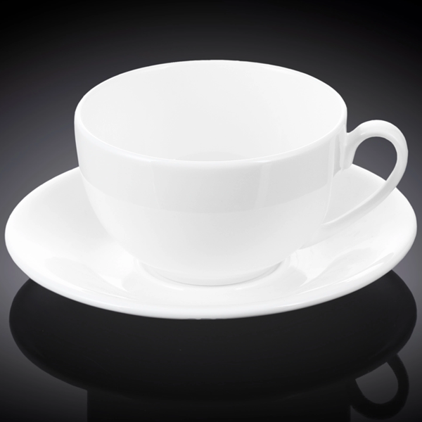 Wilmax Porcelain Tea Cup and Saucer Set