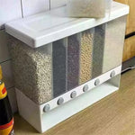 6-Grid Multifunctional Rice Bucket Container