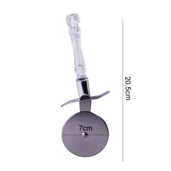 Acrylic Handle Pizza Cutter Steel