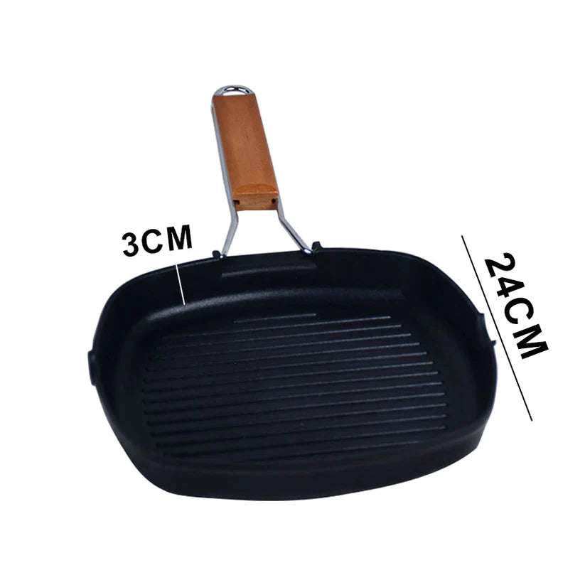 Die Cast Square Grill Pan Non Stick 24cm –1
